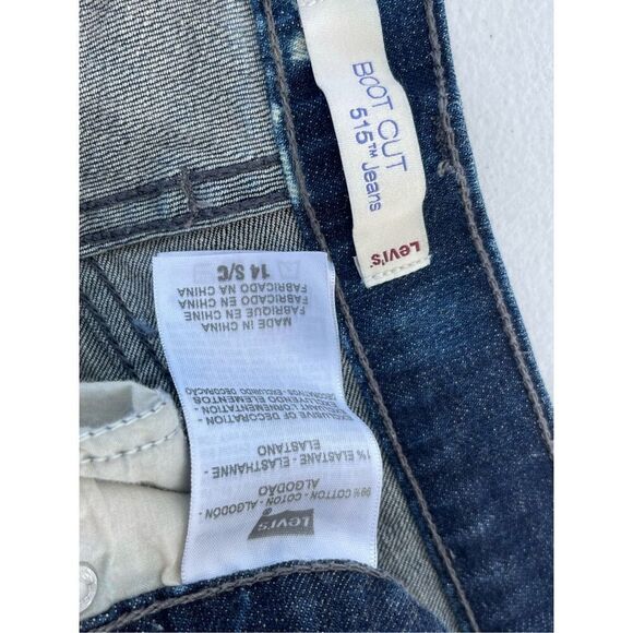 Levi’s Cutoff Stretch Denim Jean Shorts Size 14 / 32 - Picture 4 of 4